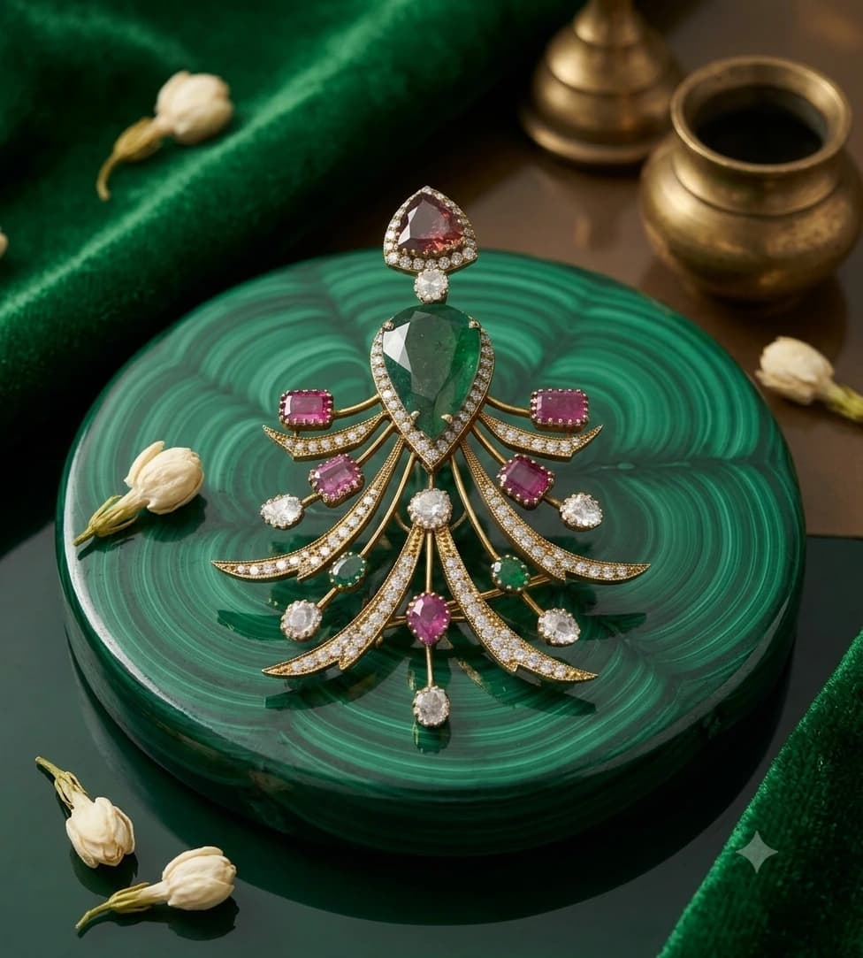 Chandelier Tiered Brooch