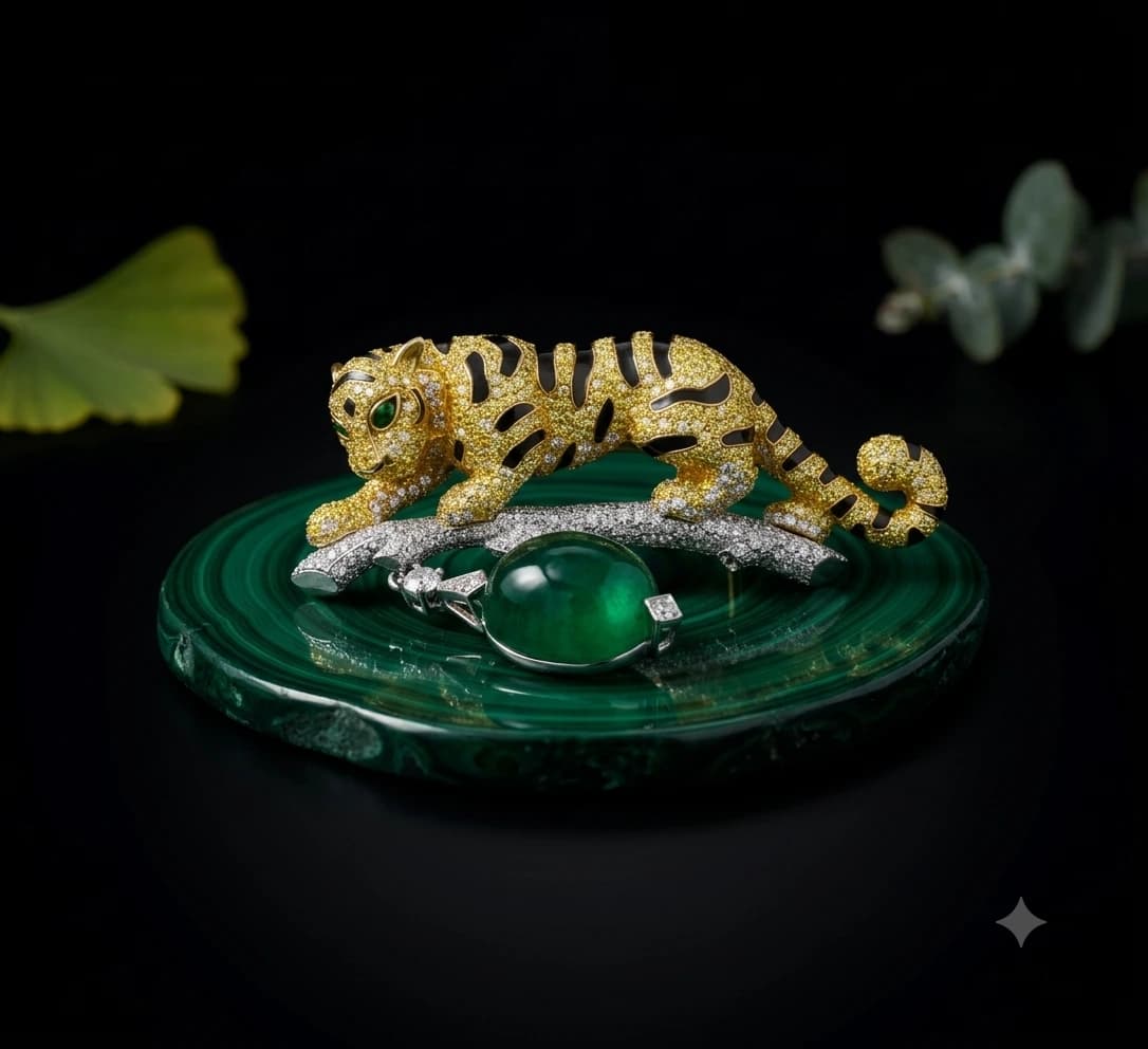 Royal Tiger of Bengal Brooch