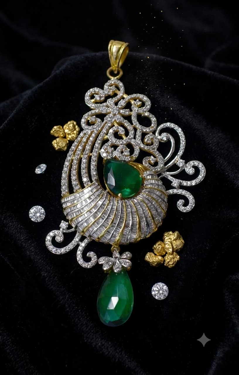 Virasat Polki Pendant